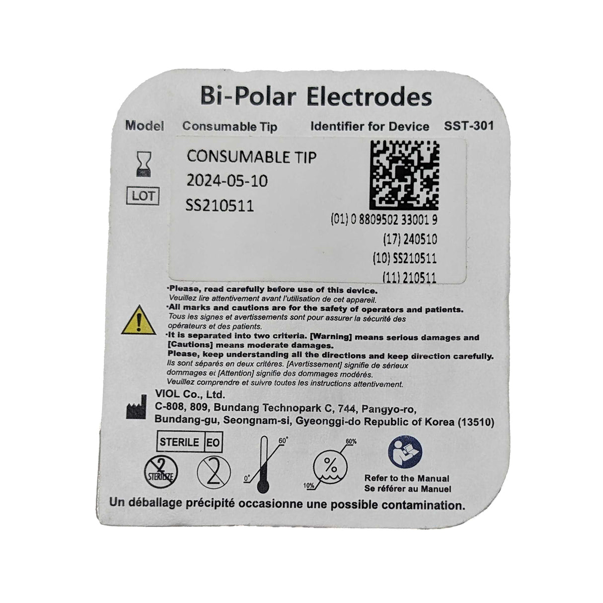 Viol Scarlet Bi-Polar Electrode Tip (Expired 5.10.2024)